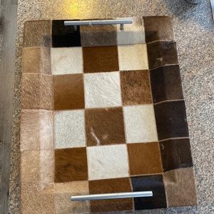 Cowhide tray!